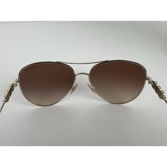 Tiffany & Co. TF3083B Aviator Sunglasses – Brown Lens with Gold Frame